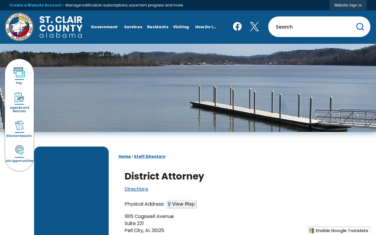 St. Clair County criminal court records District Attorney directory