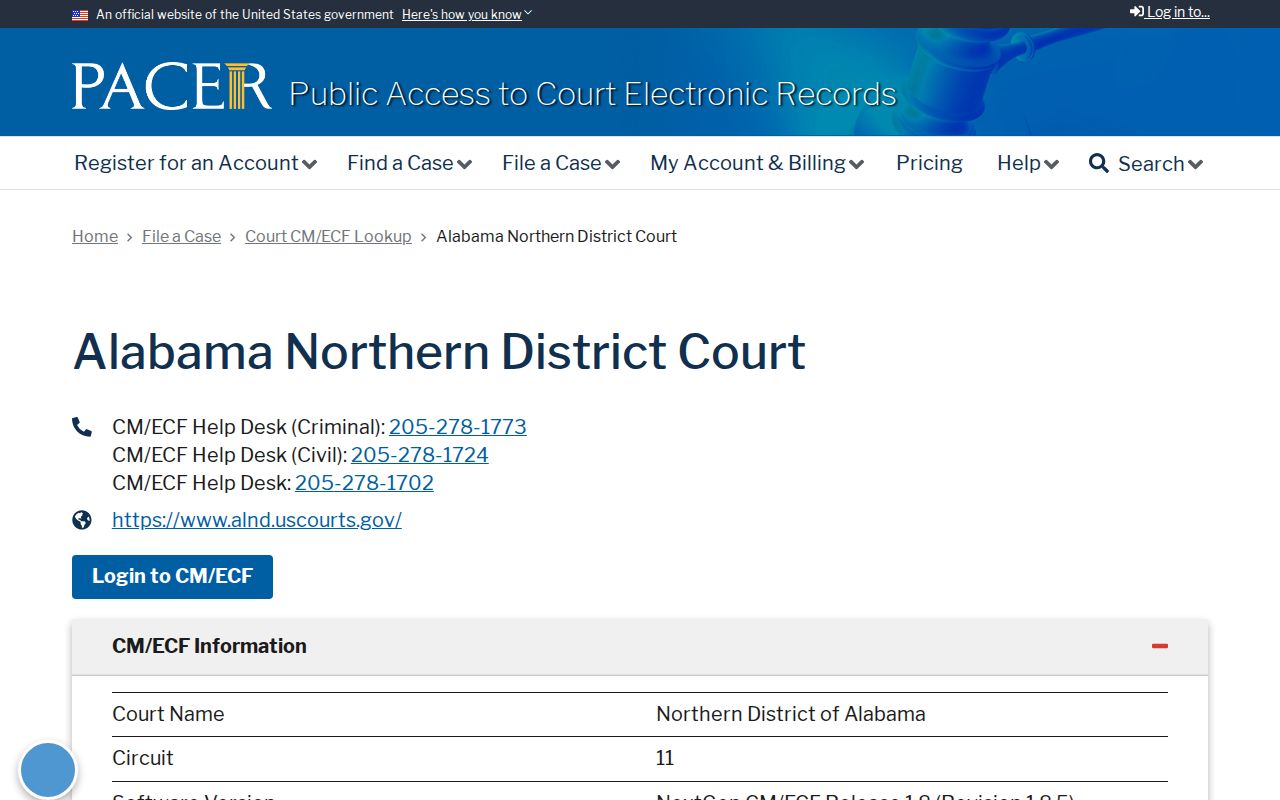 PACER federal case lookup separate from St. Clair County Circuit Court