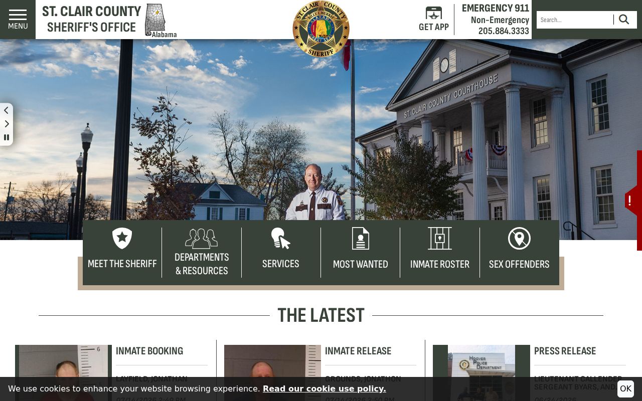 St. Clair County Sheriff jail and court-related records